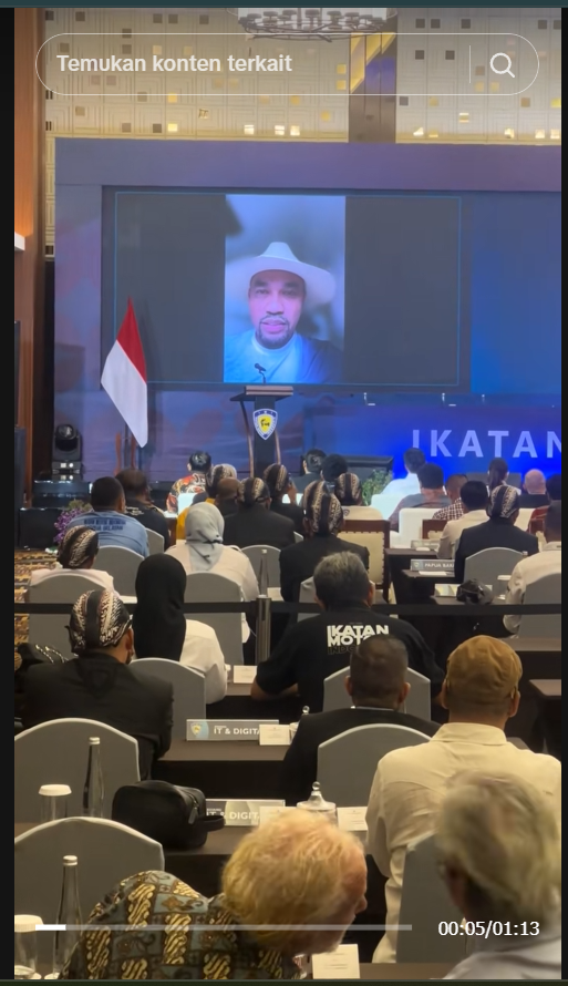 Ahmad Sahroni Beri Sambutan di Acara Munas IMI X